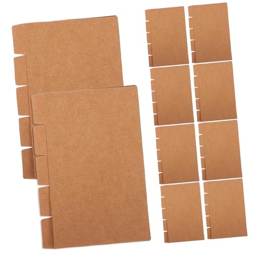 VALICLUD 20 Sätze Papier Registerkarten Kraftpapier Indexkarten Professionelle Buch Notizbuch trennblätter mit Beschreibbaren Tabs Vielseitig für Ordner Berichte Präsentationen und VALICLUD 20 Sätze Papier Registerkarten Kraftpapier Indexkarten Professionelle Buch Notizbuch trennblätter mit Beschreibbaren Tabs Vielseitig für Ordner Berichte Präsentationen und von VALICLUD