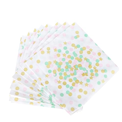 VALICLUD 20 Stück Bronzier servietten Punkte Servietten alles zum geburtstag servietten Hochzeit farbig Sterne Seidenpapier Party Papierservietten Abendessen Servietten von VALICLUD