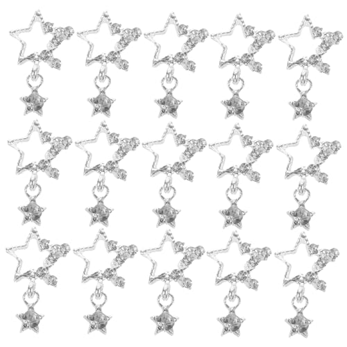VALICLUD 20 Stück Charms mit Sternen Funkelnde Nail Art Dekorationen Strasssteinen für Nageldesigns und Professionelle Anwendungen VALICLUD 20 Stück Charms mit Sternen Funkelnde Nail Art Dekorationen Strasssteinen für Nageldesigns und Professionelle Anwendungen von VALICLUD