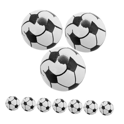 VALICLUD 20 Stück Fußball-holzperlen Kleine Sportbälle Perlenkits Für Jungen Sporthandwerk Sportperlen Zur Herstellung Von Armbändern Fußballanhänger Armband -making -kit Für Jungen von VALICLUD
