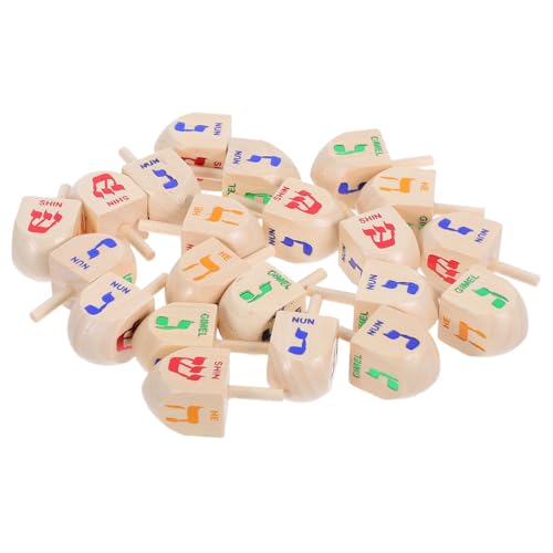 VALICLUD 20 Stück Holz Dreidel Chanukka Spiele Traditionelle Handpolierte Spinning Tops für Familienfeiern und Klassenzimmer Aktivitäten Pädagogische Kulturspielzeuge VALICLUD 20 Stück Holz Dreidel Chanukka Spiele Traditionelle Handpolierte Spinning Tops für Familienfeiern und Klassenzimmer Aktivitäten Pädagogische Kulturspielzeuge von VALICLUD
