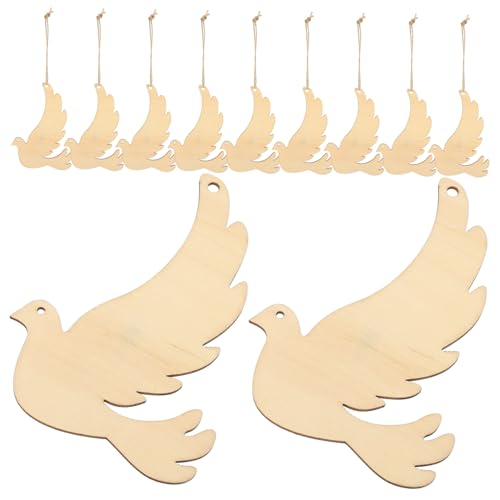 VALICLUD 20 Stück Holz Vögel Ornamente Unlackierte Holzscheiben für Diy Bastelprojekte für Dekorationen und Gestaltungen Natürliche Holzoberfläche mit Löchern zum Aufhängen VALICLUD 20 Stück Holz Vögel Ornamente Unlackierte Holzscheiben für Diy Bastelprojekte für Dekorationen und Gestaltungen Natürliche Holzoberfläche mit Löchern zum Aufhängen von VALICLUD