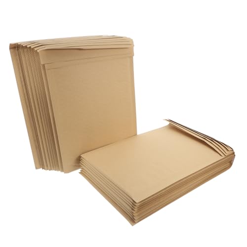 VALICLUD 20 Stück Luftblasenbeutel Luftpolstertaschen zum Verpacken Luftpolsterbeutel Kraftpapierbeutel Verpackungsbeutel große gepolsterte Versandumschläge Schifffahrtsbedarf Sport Khaki von VALICLUD