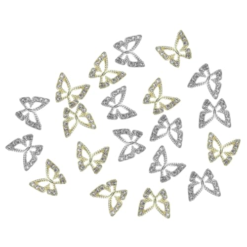 VALICLUD 20 Stück Nagelcharms Schmetterling Rhinestone Nageldekorationen für Maniküre Glitzersteine für Diy Nagelkunst und Nagelsalons VALICLUD 20 Stück Nagelcharms Schmetterling Rhinestone Nageldekorationen für Maniküre Glitzersteine für Diy Nagelkunst und Nagelsalons von VALICLUD