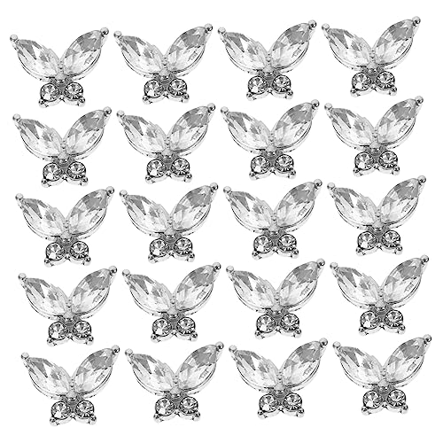 VALICLUD 20 Stück Schmetterling Nail Art Charms Nagel Dekorationen für Maniküre Glitzernde Designs für und Mädchen für Hochzeiten und Feste VALICLUD 20 Stück Schmetterling Nail Art Charms Nagel Dekorationen für Maniküre Glitzernde Designs für und Mädchen für Hochzeiten und Feste von VALICLUD