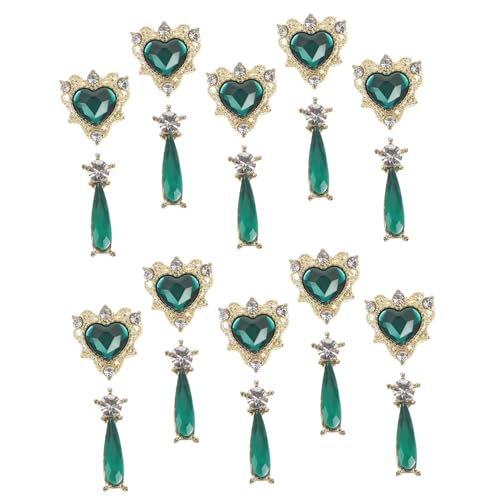 VALICLUD 20 Stück Schmuck aus Legierung Nagel Reiz Strasssteine für Nägel Dekoration Maniküre-Dekore Nägel Charme Anhänger für Nägel Charme für Nägel Glas Grün VALICLUD 20 Stück Schmuck aus Legierung Nagel Reiz Strasssteine für Nägel Dekoration Maniküre-Dekore Nägel Charme Anhänger für Nägel Charme für Nägel Glas Grün von VALICLUD