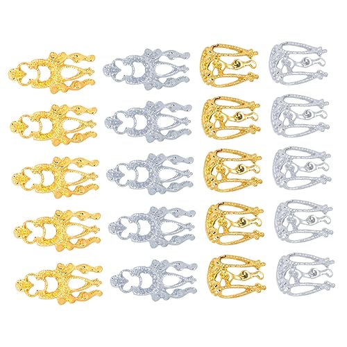 VALICLUD 20 Stück Teiliges Nail Art Dekorationen für DIY Maniküre Gold Silber Stilvolle Accessoires für Kreative Nagelkunst und Designs VALICLUD 20 Stück Teiliges Nail Art Dekorationen für DIY Maniküre Gold Silber Stilvolle Accessoires für Kreative Nagelkunst und Designs von VALICLUD