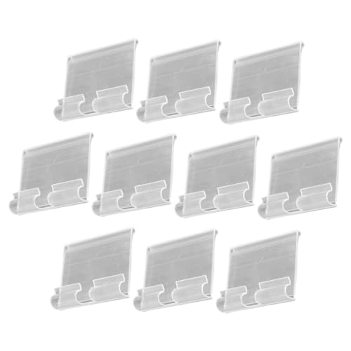 VALICLUD 20 Stück Teiliges PVC Regal Etikettenhalter Klarer Robuster Preisschildhalter für Drahtregale Einsetzbar im Einzelhandel Einfach zu Befestigen Langlebig und Wiederverwendbar VALICLUD 20 Stück Teiliges PVC Regal Etikettenhalter Klarer Robuster Preisschildhalter für Drahtregale Einsetzbar im Einzelhandel Einfach zu Befestigen Langlebig und Wiederverwendbar von VALICLUD
