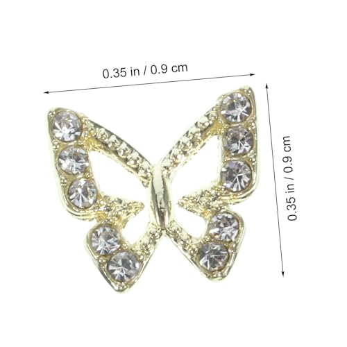 VALICLUD 20 Stück Teiliges Schmetterling Nail Charms aus Robustem Material Leichte Kleine Nageldekorationen für Maniküre Langlebige Strasssteine für Hochzeit Party Weihnachten DIY VALICLUD 20 Stück Teiliges Schmetterling Nail Charms aus Robustem Material Leichte Kleine Nageldekorationen für Maniküre Langlebige Strasssteine für Hochzeit Party Weihnachten DIY von VALICLUD