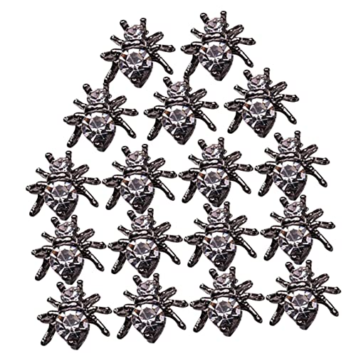 VALICLUD 20 Stück Teiliges Spinnen Nail Charms aus Langlebiger Legierung Wiederverwendbar und Sicher Gothic Nageldekoration für DIY Nail Art für Halloween und Auffällige Acrylnägel von VALICLUD