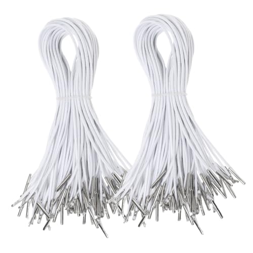 VALICLUD 200 Stück Elastische Schnur Dehnbare Gummischnur für DIY Projekte Masken Hüte und Notizbuchbindung Robuste Handhabung aus Eisen VALICLUD 200 Stück Elastische Schnur Dehnbare Gummischnur für DIY Projekte Masken Hüte und Notizbuchbindung Robuste Handhabung aus Eisen von VALICLUD