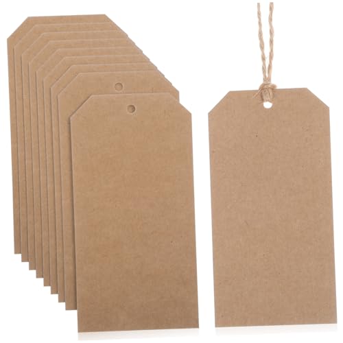 VALICLUD 200 Stück Kraftpapier Etiketten mit Schnur Doppelseitige Preisschilder für Versand Beschriftungen und Vielseitige Anwendungen VALICLUD 200 Stück Kraftpapier Etiketten mit Schnur Doppelseitige Preisschilder für Versand Beschriftungen und Vielseitige Anwendungen von VALICLUD