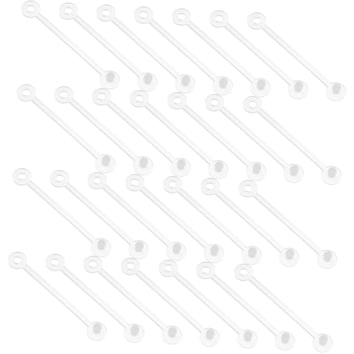 VALICLUD 2000Stücke Etiketten Hängeverschlüsse Transparenter Displayhalter für Warenschilder für Supermarkt Verkaufsfläche Praktische Lösung für Etikettierung von VALICLUD