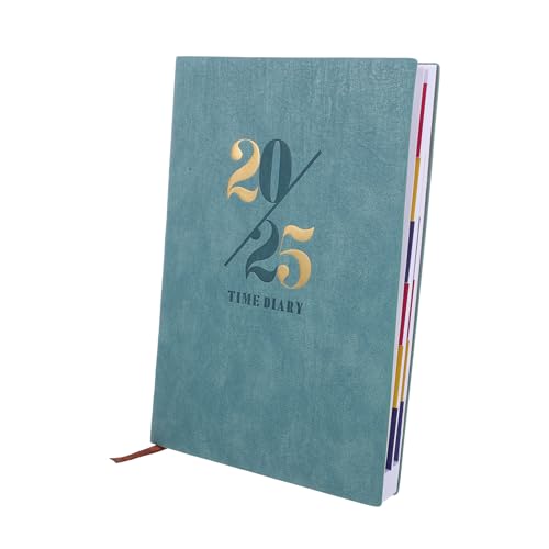 VALICLUD 2025 Notizbuch Planen Homeschool -planer Jahresplaner Gebundene Ausgabe Groß Student Akademisch Planung Tagebuch Zu Täglich Notizbilder Lehrer Einfach Erwachsene Papier Himmelblau von VALICLUD