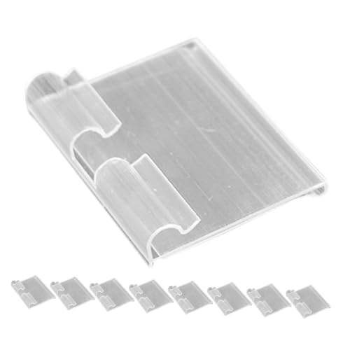 VALICLUD 20Stücke Regaletikettenhalter für Einzelhandel Preisschilder und Warenschild Displays Installieren Hochtransparent für Effiziente von VALICLUD