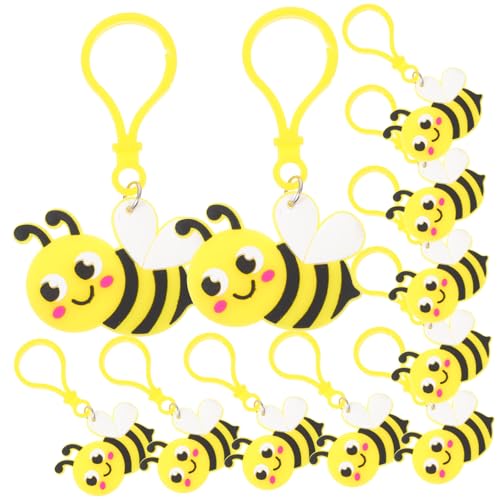 VALICLUD 24Stücke Kleine Bienen Schlüsselanhänger Robuste Schlüsselanhänger Für Taschen Geldbörsen Und Dekoration Einzigartiges Design Für Geburtstagsfeiern Und von VALICLUD