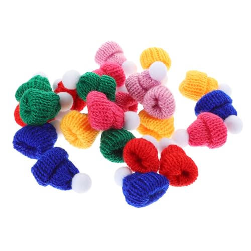 VALICLUD 24Stücke Mini Strickmützen Für Puppen Kreative Weihnachtsmützen Farben Mit Weißen Bommel DIY Zubehör Für Festliche Dekoration Und Bastelprojekte Entzückende Mini Hüte VALICLUD 24Stücke Mini Strickmützen Für Puppen Kreative Weihnachtsmützen Farben Mit Weißen Bommel DIY Zubehör Für Festliche Dekoration Und Bastelprojekte Entzückende Mini Hüte von VALICLUD