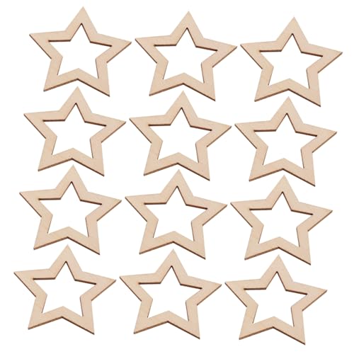 VALICLUD 25 Stück Teiliges Holzsterne zum Basteln Hohlstern-form Glatte Oberfläche Kleine Holzstücke für DIY Wanddeko Kreative Weihnachtsdekoration und Familienhandwerk VALICLUD 25 Stück Teiliges Holzsterne zum Basteln Hohlstern-form Glatte Oberfläche Kleine Holzstücke für DIY Wanddeko Kreative Weihnachtsdekoration und Familienhandwerk von VALICLUD