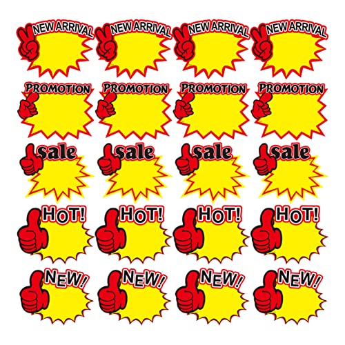 VALICLUD 250 Stück Preisetiketten Burst Schild für Verkaufsaktionen Bunte Burst Papierschilder für Einzelhandel Flohmärkte und Garagenverkäufe VALICLUD 250 Stück Preisetiketten Burst Schild für Verkaufsaktionen Bunte Burst Papierschilder für Einzelhandel Flohmärkte und Garagenverkäufe von VALICLUD
