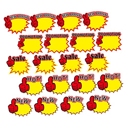 VALICLUD 250 Stück Verkaufsschild Tags Selbstklebende Preisschilder für Einzelhandel Bunte Preisetiketten im Burst Design für Supermärkte und Verkaufsaktionen VALICLUD 250 Stück Verkaufsschild Tags Selbstklebende Preisschilder für Einzelhandel Bunte Preisetiketten im Burst Design für Supermärkte und Verkaufsaktionen von VALICLUD