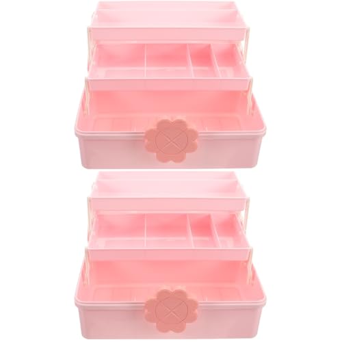 VALICLUD 2Er-Box haarspangen haarklammer hairband Bobby-Pin-Halter Lieferungen Korb schmuckkästchen Aufbewahrungsbehälter für Schmuck schmuckschatulle aus kunststoff Plastik von VALICLUD