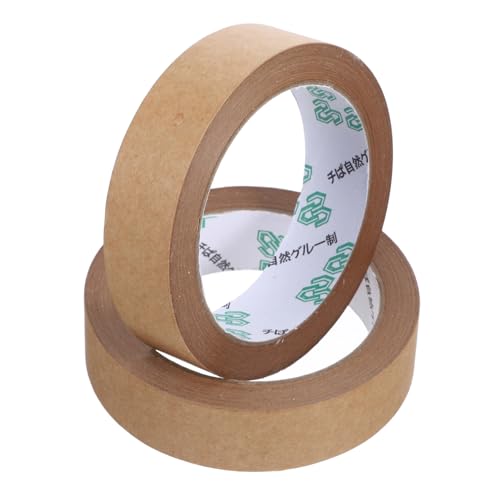 VALICLUD 2Rollen Selbstklebendes Kraftpapier Dichtungsband Beschreibbar Starkes Verpackungsband für Kartons für Versand Vielseitig Einsetzbar Langlebig von VALICLUD
