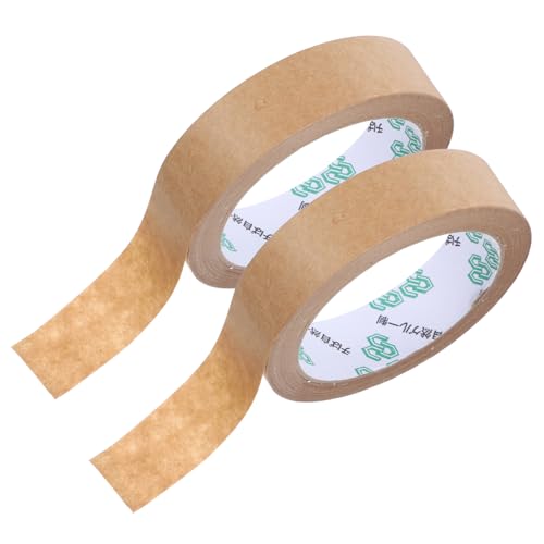 VALICLUD 2Rollen Verpackungspapier Klebeband Beschreibbares Kraftpapier Selbstklebendes Hochleistungsband für Verpackung Versiegelung und Büroanwendungen von VALICLUD