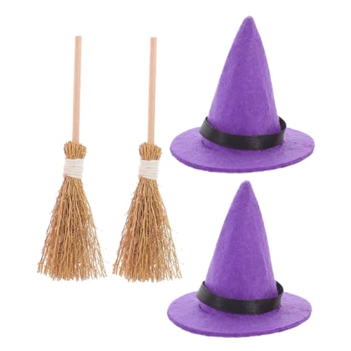 VALICLUD 2Sätze Hexenhüte Und Kleine Besen Halloween Dekoration Für Bastelprojekte Hexenhüte Und Besen Zubehör Für Halloween Partys Teiliges VALICLUD 2Sätze Hexenhüte Und Kleine Besen Halloween Dekoration Für Bastelprojekte Hexenhüte Und Besen Zubehör Für Halloween Partys Teiliges von VALICLUD