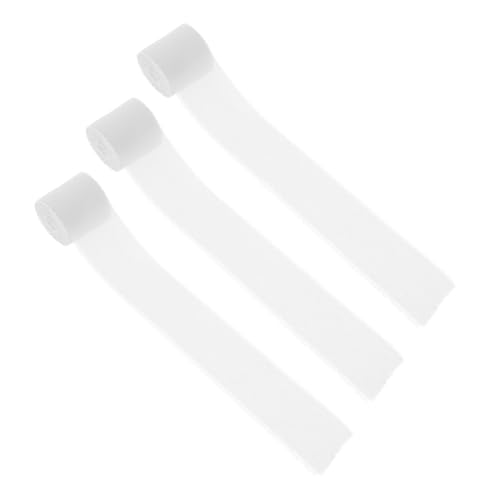 VALICLUD 3 Rollen Schleife Bänder Für Handwerk Geschenkverpackung Geschenkbänder Ein Verpackungsband Geschenkband Als Geschenkband Zum Verpacken Der Party Wickelband Beige Chiffon von VALICLUD