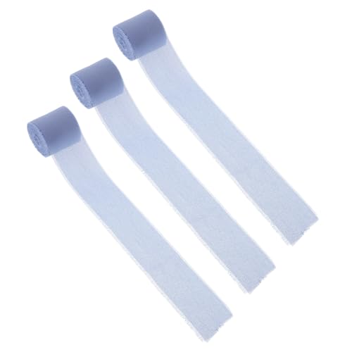 VALICLUD 3 Rollen Schleife Partyverpackungsband Präsentieren Sie Band für Wickelband Blumenbänder Geschenkbänder ein Verpackungsband Geschenkverpackung Geschenkband Chiffon Blau von VALICLUD