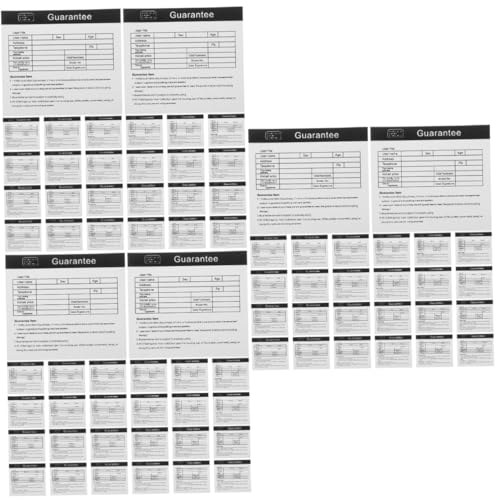VALICLUD 3 Sätze Garantiekarte Gerätewartungskarten Anleitungskarten Zur Tassenpflege Wartungskarte Für Geräte Gerätereparaturkarten Papier 200 Stück * 3 von VALICLUD