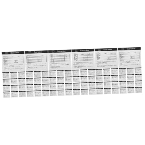 VALICLUD 3 Sätze Garantiekarte Wartungskarte Für Geräte Gerätewartungskarten Anleitungskarten Zur Tassenpflege Gerätereparaturkarten Papier 200 Stück * 3 von VALICLUD
