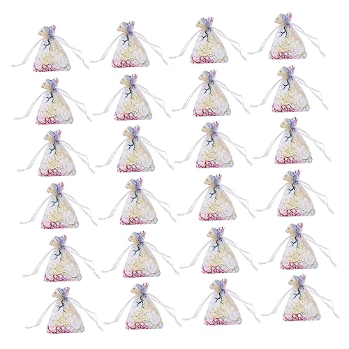 VALICLUD 3 Sätze Geschenkbeutel Organzabeutel Mit Kordelzug Tasche Mit Kordelzug Kordelbeutel Schmuckbeutel Mit Kordelzug Kleine Partytüten Stoff Colorful 100 Stück * 3 von VALICLUD