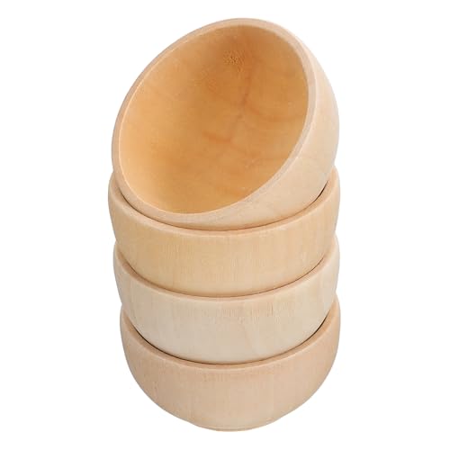 VALICLUD 3 Sätze Holzschalen Set Teiliges Diy Holzspielzeug Für Unvollendete Holzschalen Zum Malen Und Basteln Für Kreative Projekte Und Dekoration 4 Stück * 3 von VALICLUD