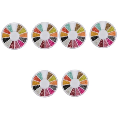 VALICLUD 3 Sätze Nagelperlen Winzig Nägel Nagel Pailletten Kaviarperlen Nagel Nagelkaviarperlen Plastik 2box*3 von VALICLUD