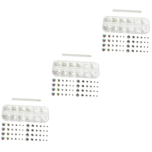 VALICLUD 3 Sets Diamant Nagelschmuck Mit Flacher Unterseite Nagelkunst Strasssteine Nageldekoration Politur Maniküre Flache Strasssteine Zum Basteln Nagelzubehör Charms UV VALICLUD 3 Sets Diamant Nagelschmuck Mit Flacher Unterseite Nagelkunst Strasssteine Nageldekoration Politur Maniküre Flache Strasssteine Zum Basteln Nagelzubehör Charms UV von VALICLUD