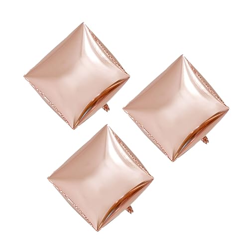 VALICLUD 3 Stück Aluminium Folienballon Roségold für Hochzeit Geburtstag und Festivals Einzigartige Partydekoration für Besondere Anlässe von VALICLUD