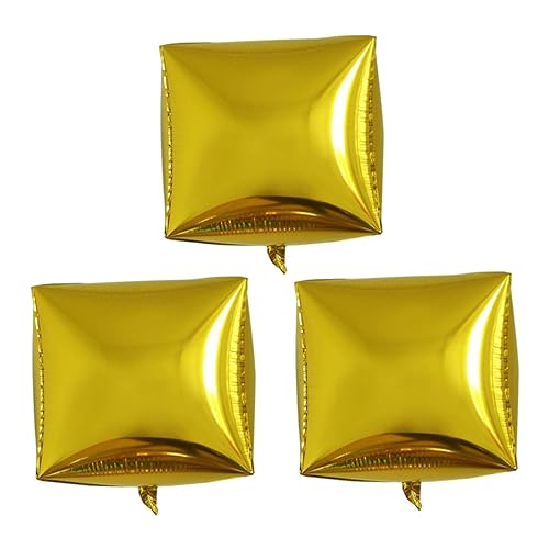 VALICLUD 3 Stück Folienballon Gold Aluminium Folienballons für Hochzeiten Geburtstagsfeiern und Feste Partydeko und Fotorequisiten von VALICLUD