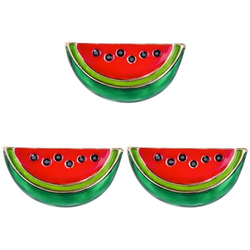 VALICLUD 3 Stück Retro-Stil Persönlichkeit Legierung Brosche Modeschmuck Modische Brosche In Wassermelonenform von VALICLUD