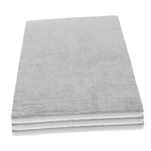 VALICLUD 3 Stück Schmuckschatulle Pad Samt-Ring-Display-Tablett Ring Organizer Tablett Ringdisplay aus Samt stapelbare Schmuck-Organizer-Schalen Schwamm Light Grey VALICLUD 3 Stück Schmuckschatulle Pad Samt-Ring-Display-Tablett Ring Organizer Tablett Ringdisplay aus Samt stapelbare Schmuck-Organizer-Schalen Schwamm Light Grey von VALICLUD