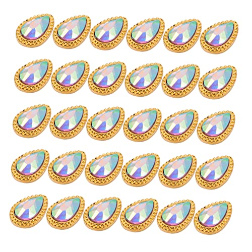 VALICLUD 30 Stück Nagelstuds Strasssteine für DIY Nagelkunst Glitzernde und Dekorative Nail Art für und Mädchen für Partys und Kreative Projekte von VALICLUD