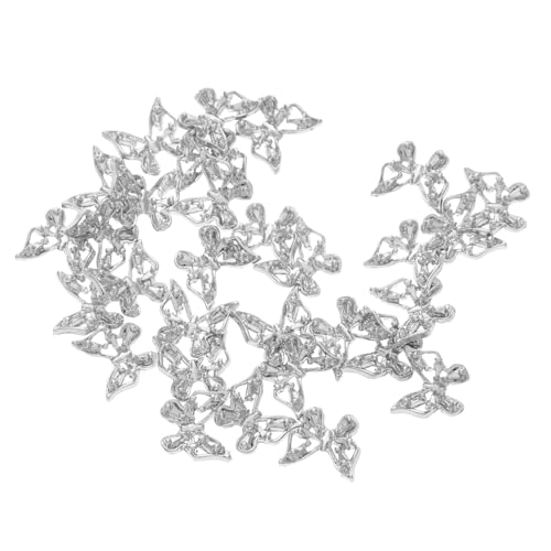 VALICLUD 30 Stück Schmetterling Nail Art Zubehör Schmetterlingsanhänger Nageln Bogen Nagel Dekoration Schmetterlingsnagelzauber Silberne Bogen-nagelanhänger Legierung Silver VALICLUD 30 Stück Schmetterling Nail Art Zubehör Schmetterlingsanhänger Nageln Bogen Nagel Dekoration Schmetterlingsnagelzauber Silberne Bogen-nagelanhänger Legierung Silver von VALICLUD