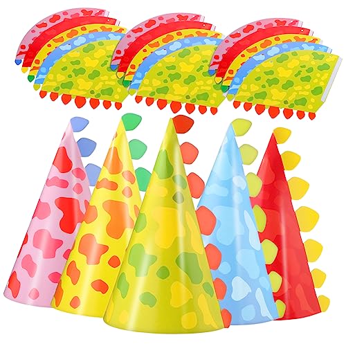 VALICLUD 30 Stück Teiliges Kindergeburtstags Partyhüte Dinosaurier Thema Bunte Papier Kegelhüte in Farben Langlebig Leicht und Komfortabel für Jungen und Mädchen Geburtstagsfeier VALICLUD 30 Stück Teiliges Kindergeburtstags Partyhüte Dinosaurier Thema Bunte Papier Kegelhüte in Farben Langlebig Leicht und Komfortabel für Jungen und Mädchen Geburtstagsfeier von VALICLUD