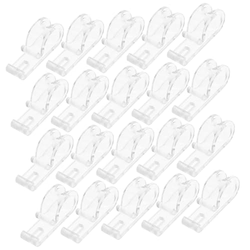VALICLUD 30 Stück Teiliges Transparente Vorhanghaken Roller Shade Kettenhalter Flexibel Sicher Wandbefestigung Gardinenhaken Clips für Rollozubehör Einfache Installation Langlebig von VALICLUD