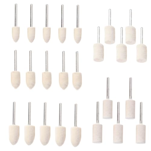 VALICLUD 30 Stück Teiliges Woll polierscheiben Set Polieraufsatz Polierteller Polierwerkzeug für Schmuck Edelstahl Glas Beauty Equipment und Mechanische Teile VALICLUD 30 Stück Teiliges Woll polierscheiben Set Polieraufsatz Polierteller Polierwerkzeug für Schmuck Edelstahl Glas Beauty Equipment und Mechanische Teile von VALICLUD