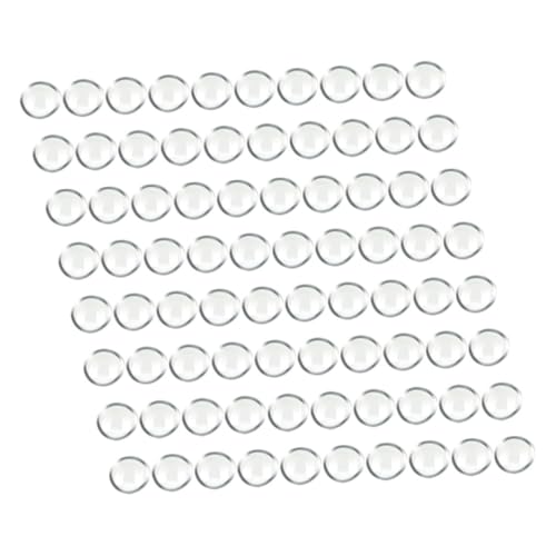 VALICLUD 300 Stück Flache Glasperlen Flache Glasmurmeln Klare Perlen Zum Basteln Vasendekorfüller Glasblumenperle Fischglasperlen Runde Perle Aus Glas Glasperlen Für Aquarien Transparent von VALICLUD