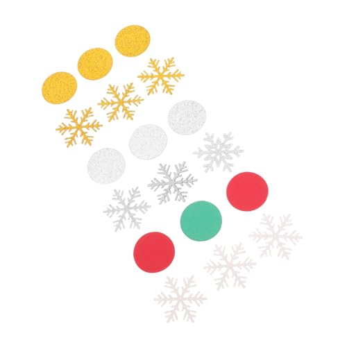 VALICLUD 300 Stück Weihnachts Schneeflocken Konfetti Rundes Papier Streudeko in Rot Grün Gold und Silber Glänzende Tischdekoration für Festliche Weihnachtsfeiern und Winterpartys VALICLUD 300 Stück Weihnachts Schneeflocken Konfetti Rundes Papier Streudeko in Rot Grün Gold und Silber Glänzende Tischdekoration für Festliche Weihnachtsfeiern und Winterpartys von VALICLUD