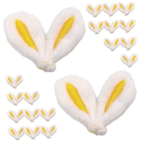 VALICLUD 30Stücke Teiliges Kaninchenohr Haarclips DIY Zubehör Hochwertige Stoffmaterialien Für Kreative Haarklammern Für Party Dekorationen Handgemachte Accessoires von VALICLUD