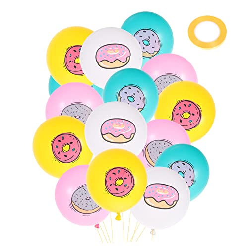 VALICLUD 32 Stück Teiliges Donut Luftballon Set Bunte Cartoon Donut Partydeko Selbstsiegelnd aus Langlebigem Latex für Kindergeburtstag Shower VALICLUD 32 Stück Teiliges Donut Luftballon Set Bunte Cartoon Donut Partydeko Selbstsiegelnd aus Langlebigem Latex für Kindergeburtstag Shower von VALICLUD
