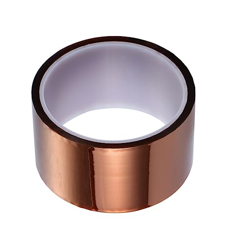 VALICLUD 33M Hitzebeständiges Polyimid Klebeband Hochtemperaturband für Elektronik Isolierung Sublimationsprojekte Gelbbraun Optimal für Pcb Schutz von VALICLUD